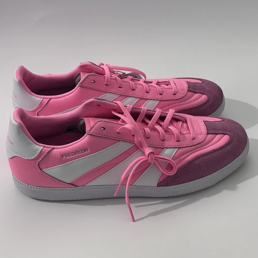adidas Predator Freestyle Indoor Soccer David Beckham Men's 12 Pink Sneakers